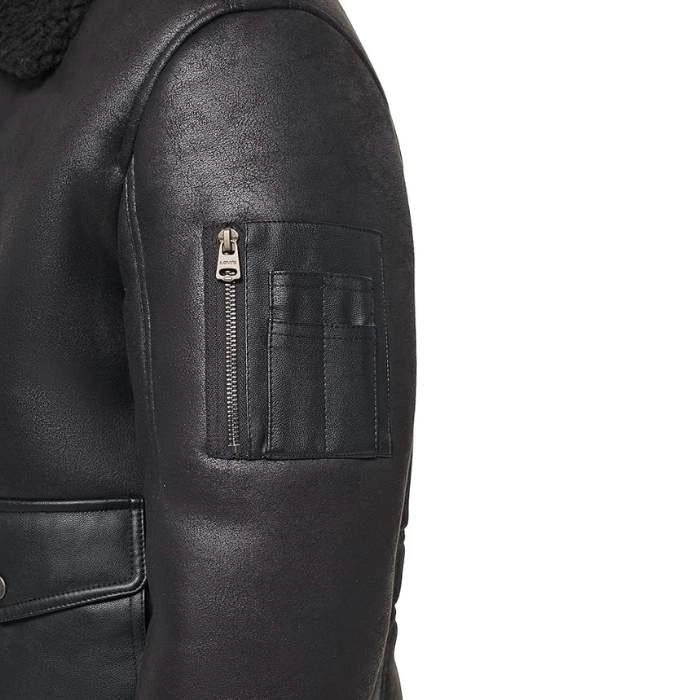 Men's Aviator Leather Bomber Jacket