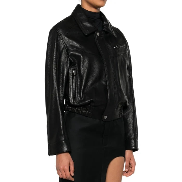 Front view of Women lightweight bomber jacket