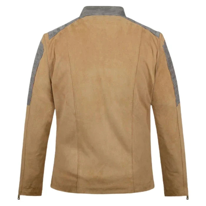 Frontier Desert Suede Biker-Style Moto Jacket