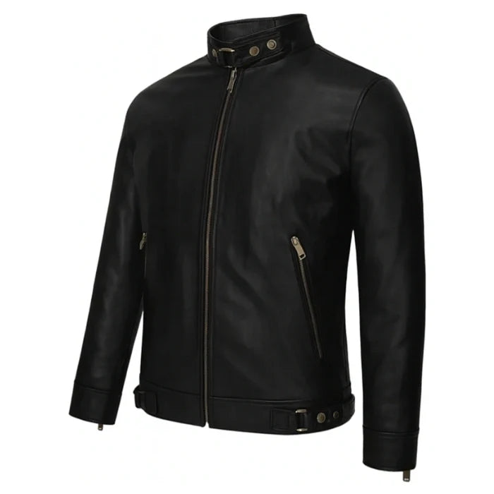 Ravenlock Buckle Moto Leather Jacket