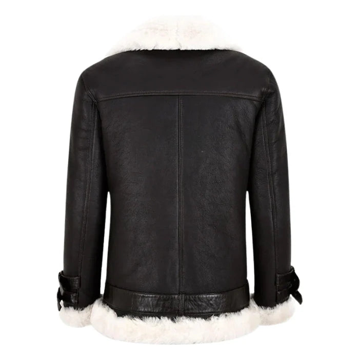 Belvoire Sheepskin B3 Aviator Shearling Bomber Jacket
