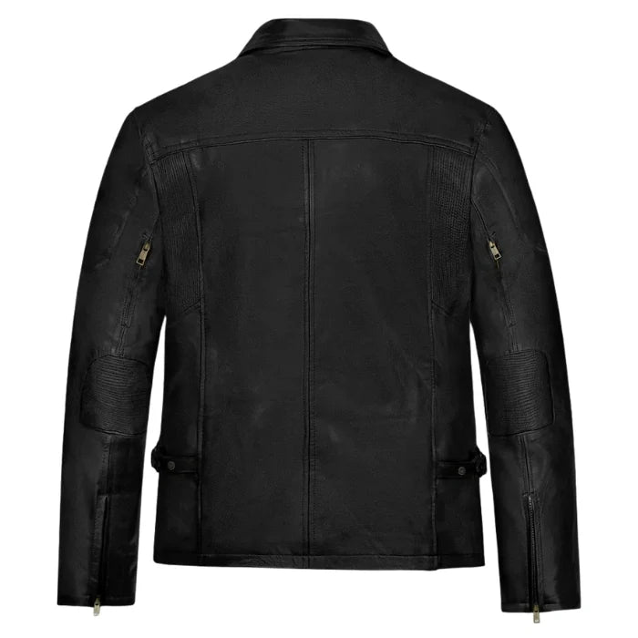 Genisys Black Leather Terminator Jacket