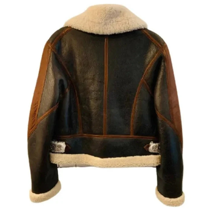 Havian Women's Aviator RAF Shearling Bomber Jacket