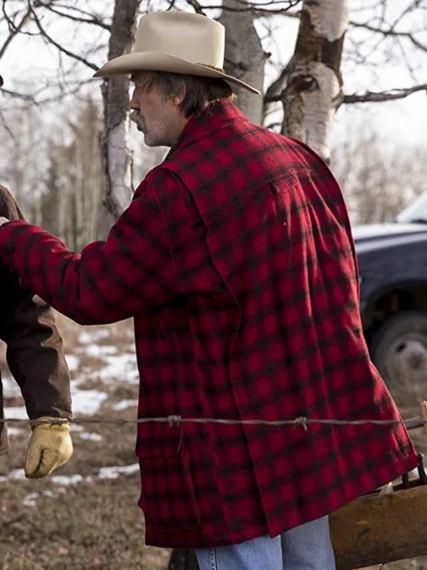 Heartland Jack Bartlett Red Plaid Jacket (Inspired Style)