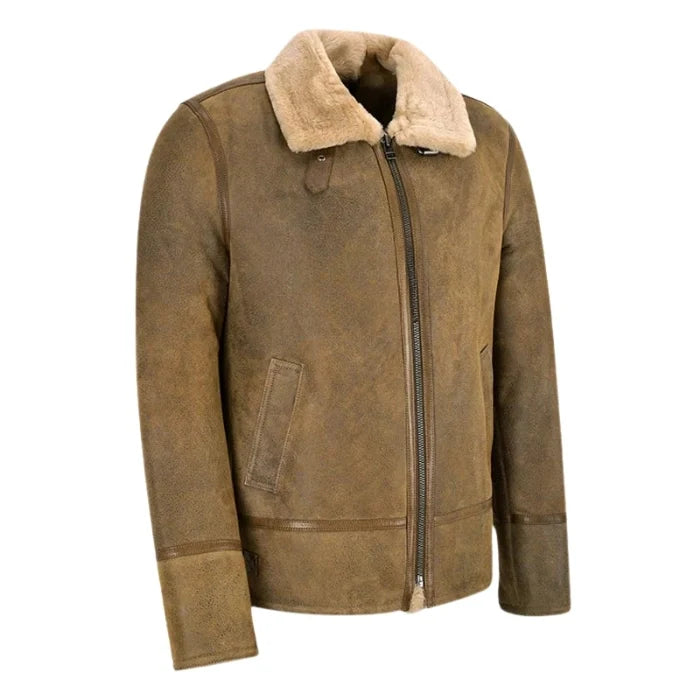 Norvyn Men's Shearling Flying Jacket Antique