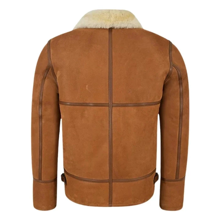 Norvyn Men's Shearling Flying Jacket Tan