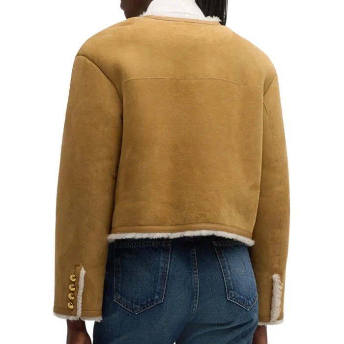 Pirelle Chic Winter Lamb Shearling Short Jacket