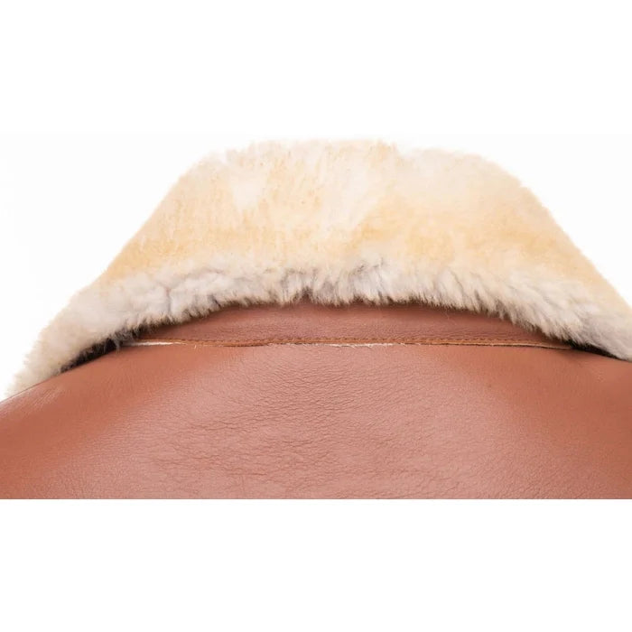 High Western Trucker Shearling Coat