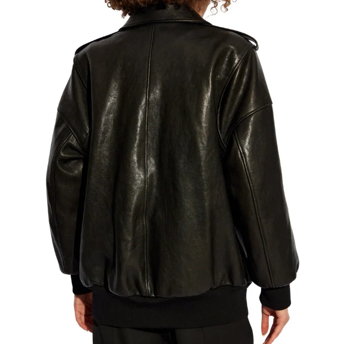 Valera Oversized Sheepskin Bomber Jacket