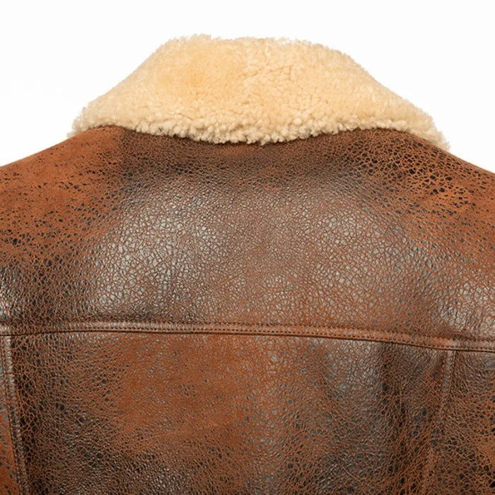 Tundra Vintage Trucker Style Shearling Jacket